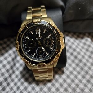 Timex Gold and Black Watch